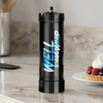 Wellwhip 3.3L whipped cream charger standing on the table