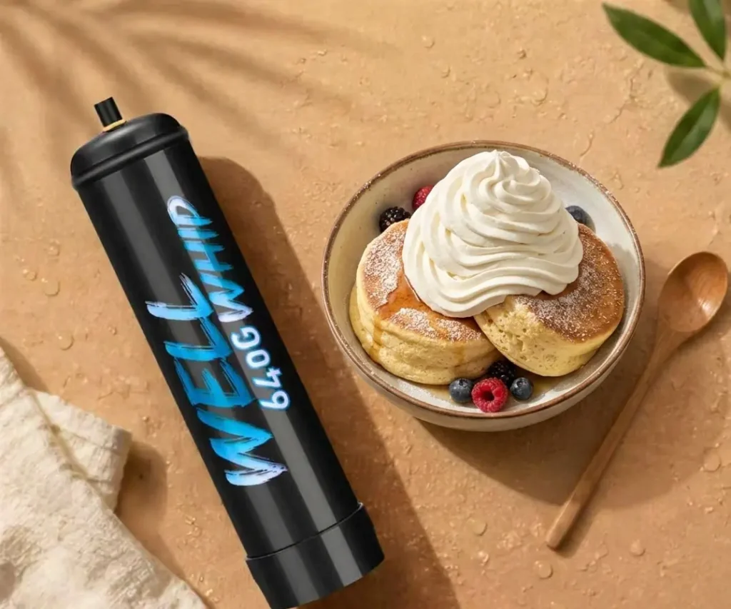 Soufflé Japanese Pancakes with WellWhip Gas Whipped Cream